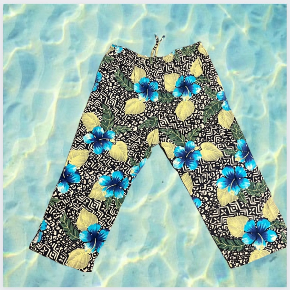floral pants are super comfy!